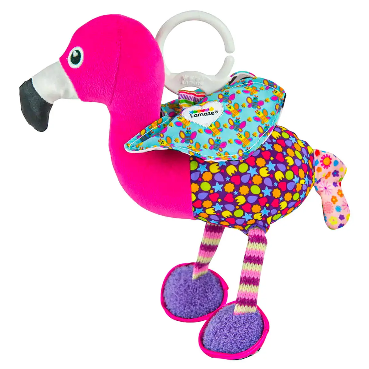 Lamaze Flapping Fiona Pram And Pushchair Clip & Go Toy 1