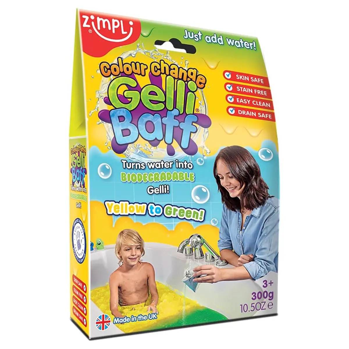 Gelli Baff Colour Change Yellow To Green Bath Toy 1