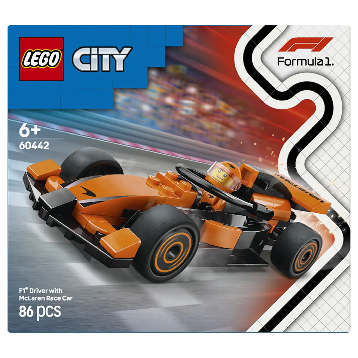Lego City F1 Driver With Mclaren Race Car Building Set 1