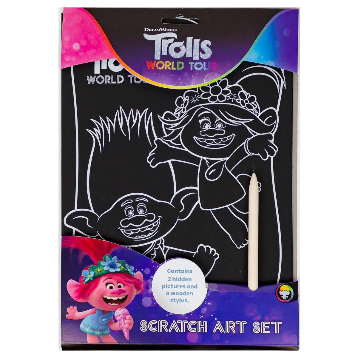Trolls World Tour Scratch Art Set 1