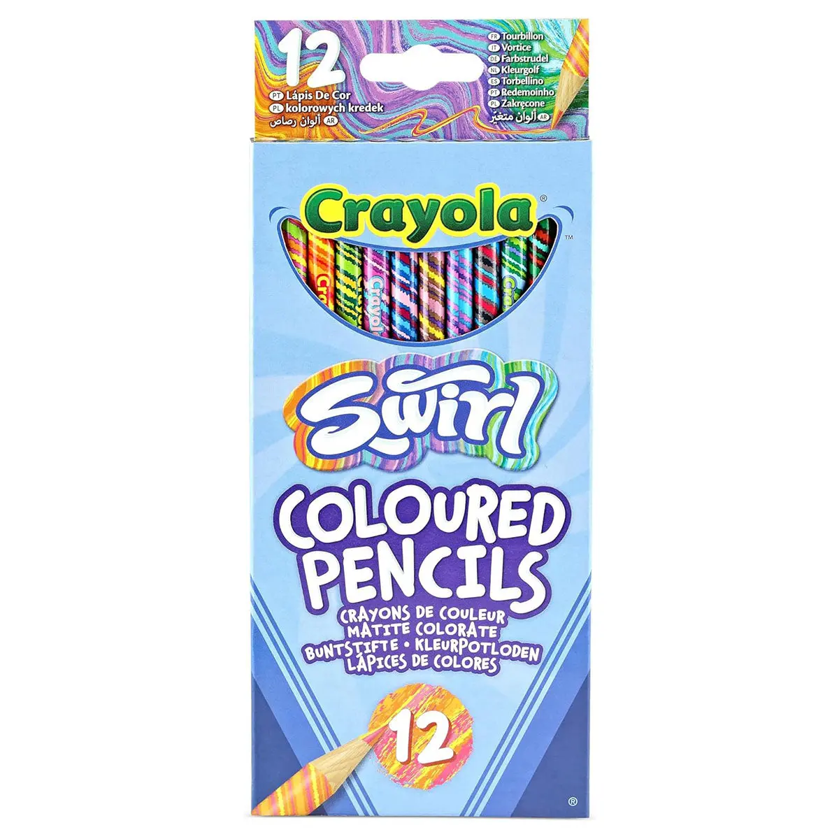 Crayola Swirl Coloured Pencils (12 Pack) 1