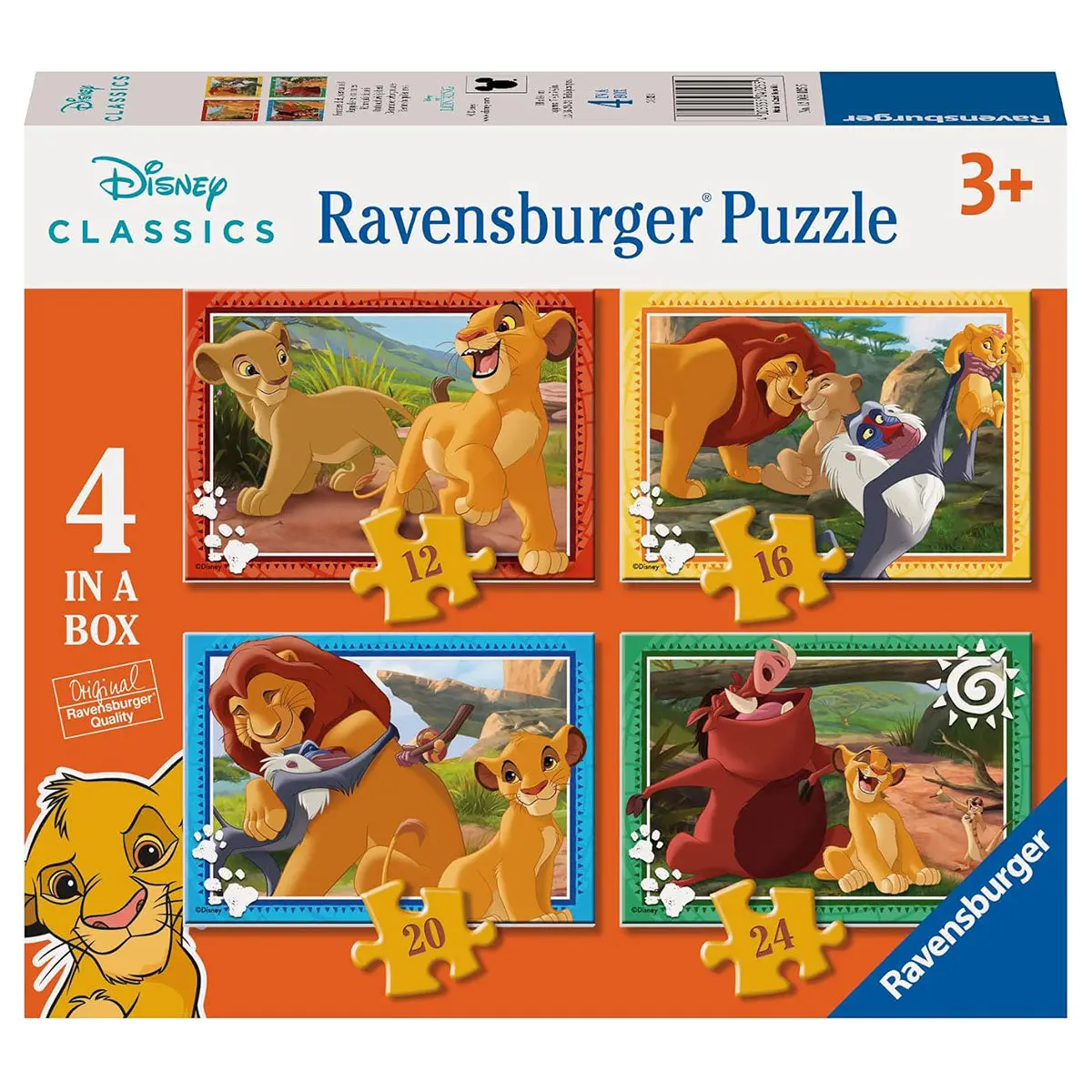 Ravensburger Disney Lion King 4 In A Box Jigsaw Puzzles 1