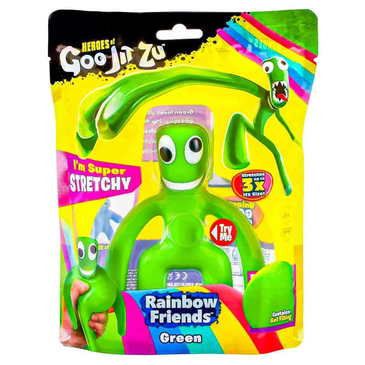 Heroes Of Goo Jit Zu: Rainbow Friends: Green Stretch Figure 1