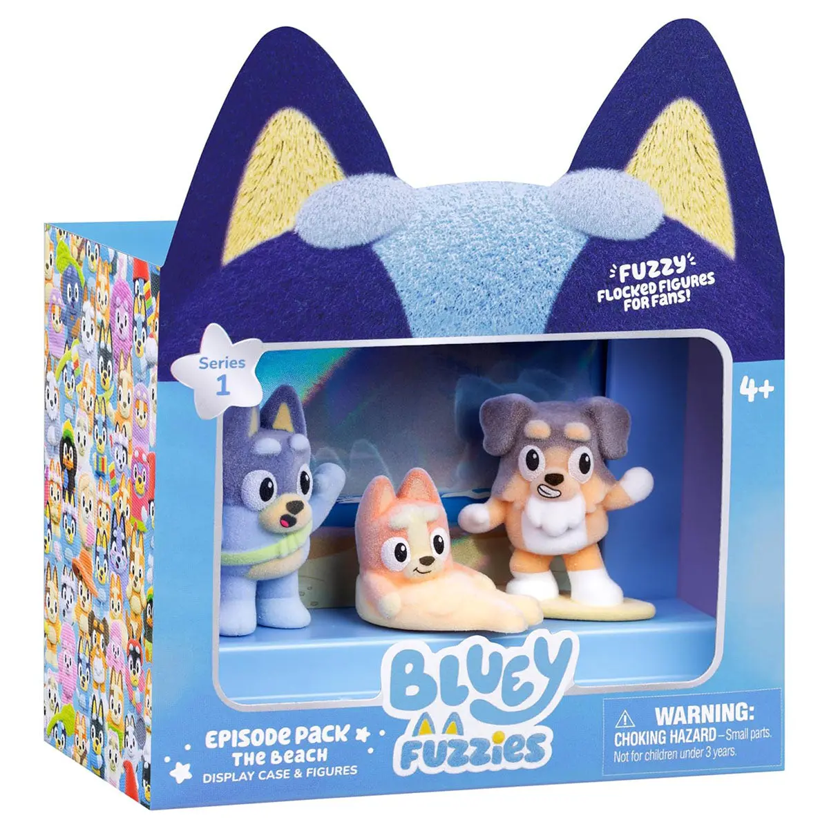 Bluey Fuzzies Episode Pack: The Beach Display Case & Figures 1