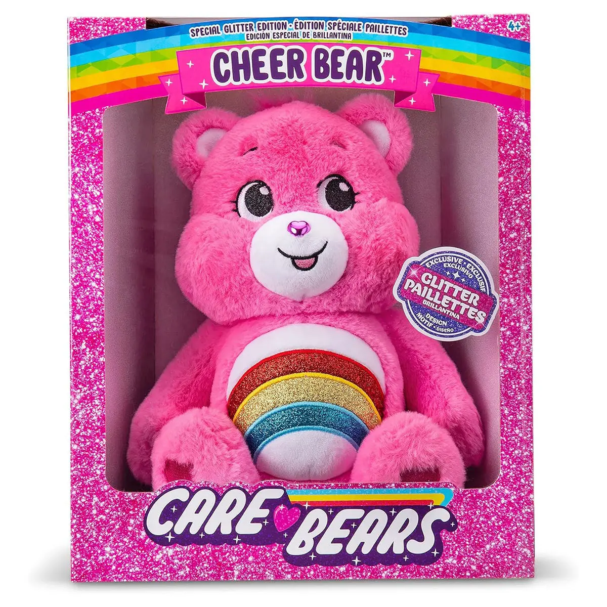 Care Bears Cheer Bear Special Glitter Edition 35Cm Plush (Uk Exclusive) 1
