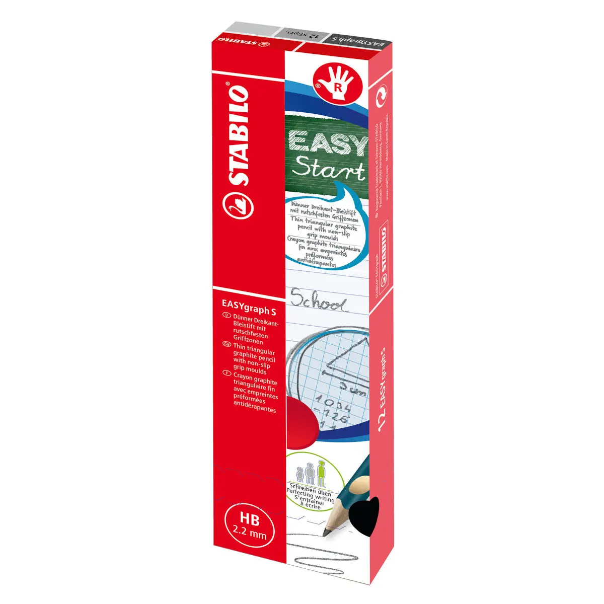 Stabilo Easygraph S Right-Handed Petrol Hb Pencil (12 Pack) 1