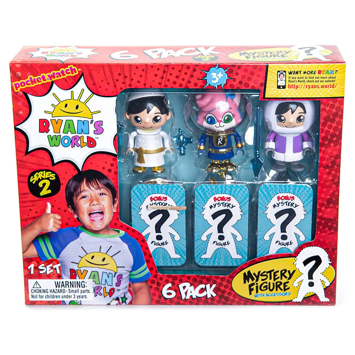 Ryan's World Mystery Figure 6 Pack Series 2 Styles Vary 1