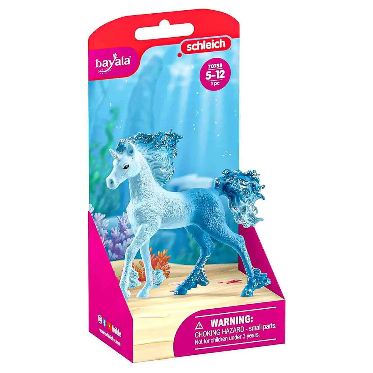Schleich Bayala Elementa Water Flames Unicorn Foal Figure 1