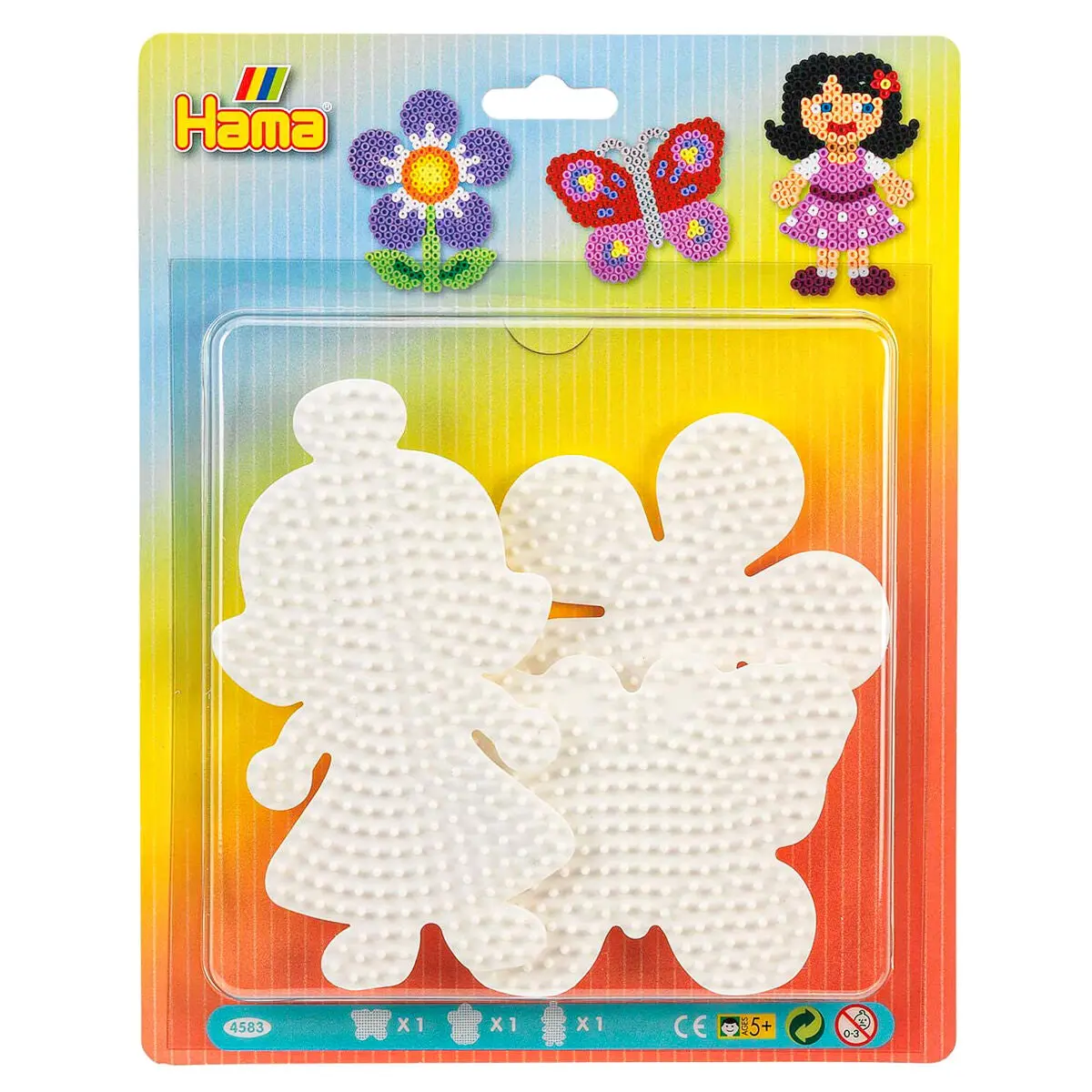 Hama Mixed Shaped Pegboard Pack Of 3 1