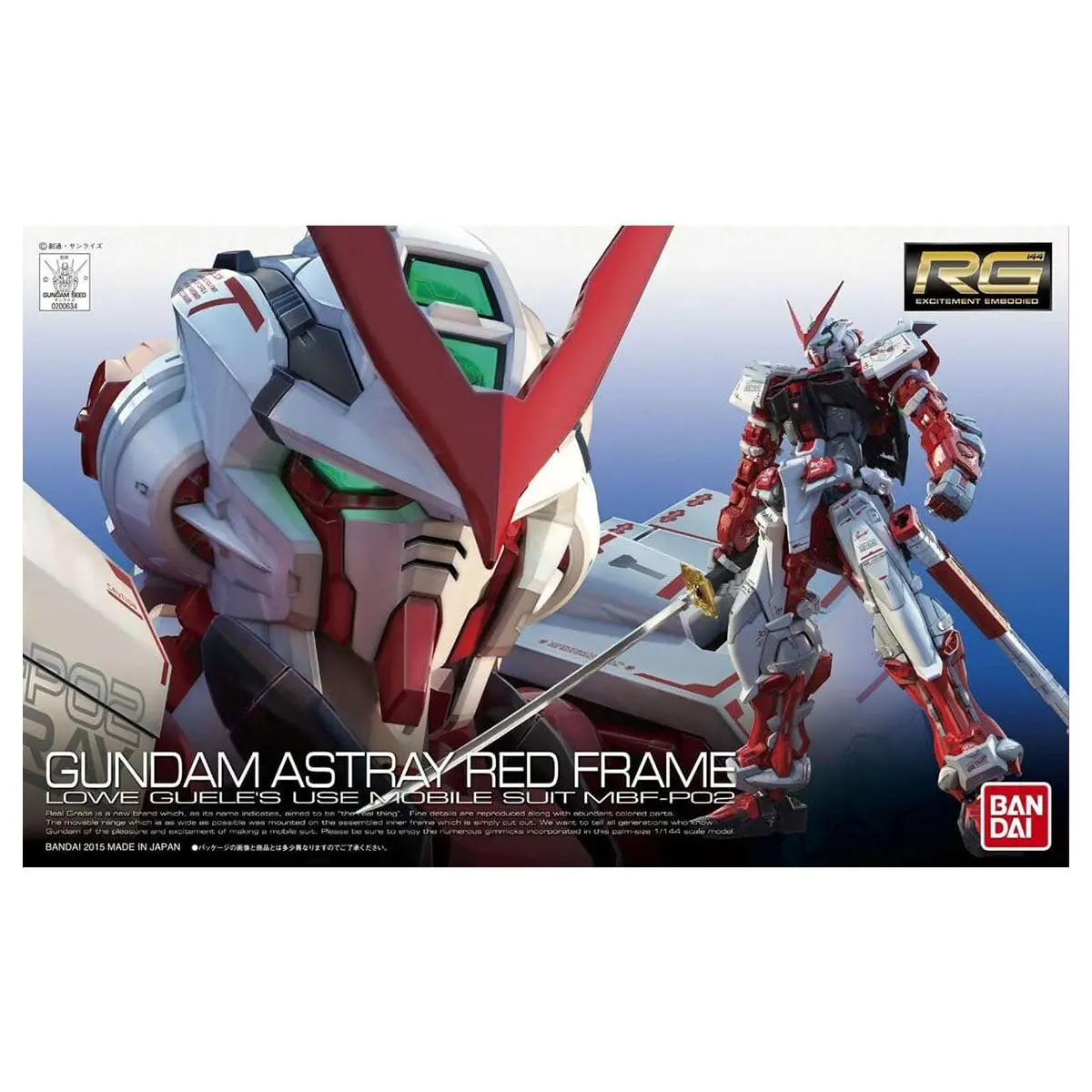 Rg Gundam Astray Red Frame 1:144 Model Kit 1