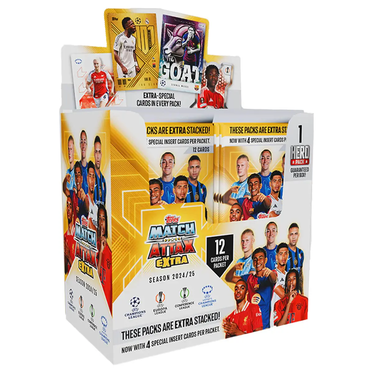 Topps Match Attax Extra Eufa 2025 Trading Cards Booster 24 Pack Box 1