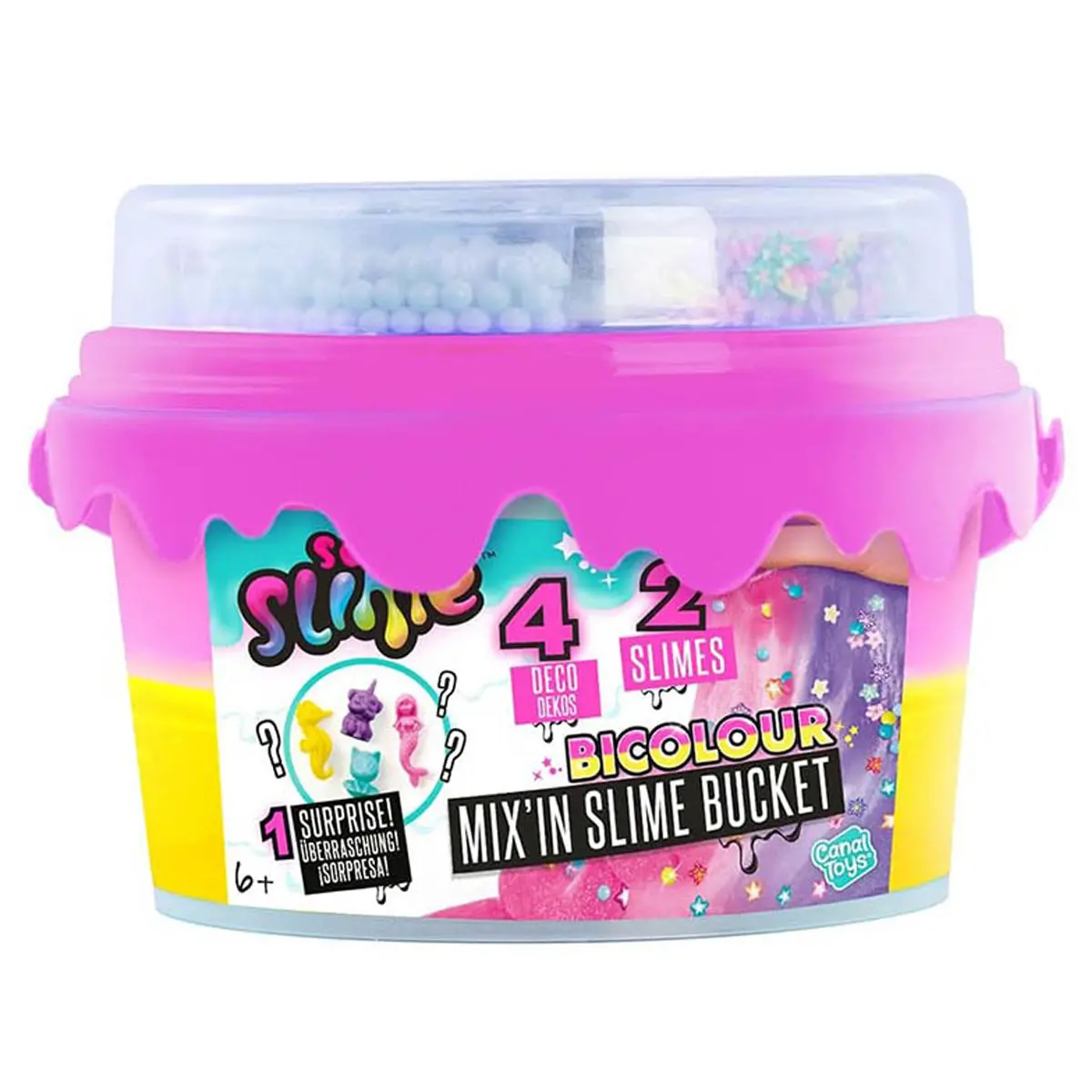 So Slime: Bicolour Mix'in Slime Bucket (Styles Vary) 1