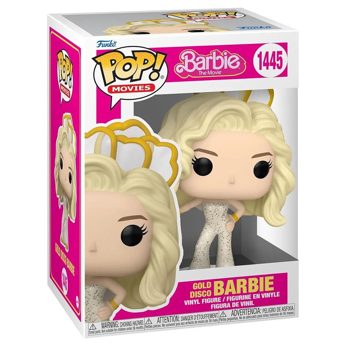 Funko Pop! Movies: Barbie: The Movie: Gold Disco Barbie Vinyl Figure #1445 1
