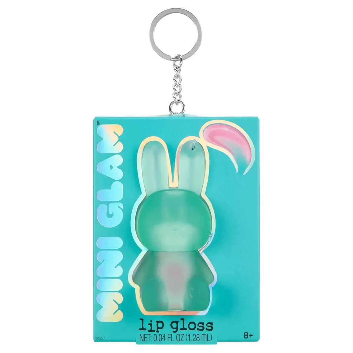 Mini Glam Bunny Lip Gloss Strawberry Glaze Keychain 1