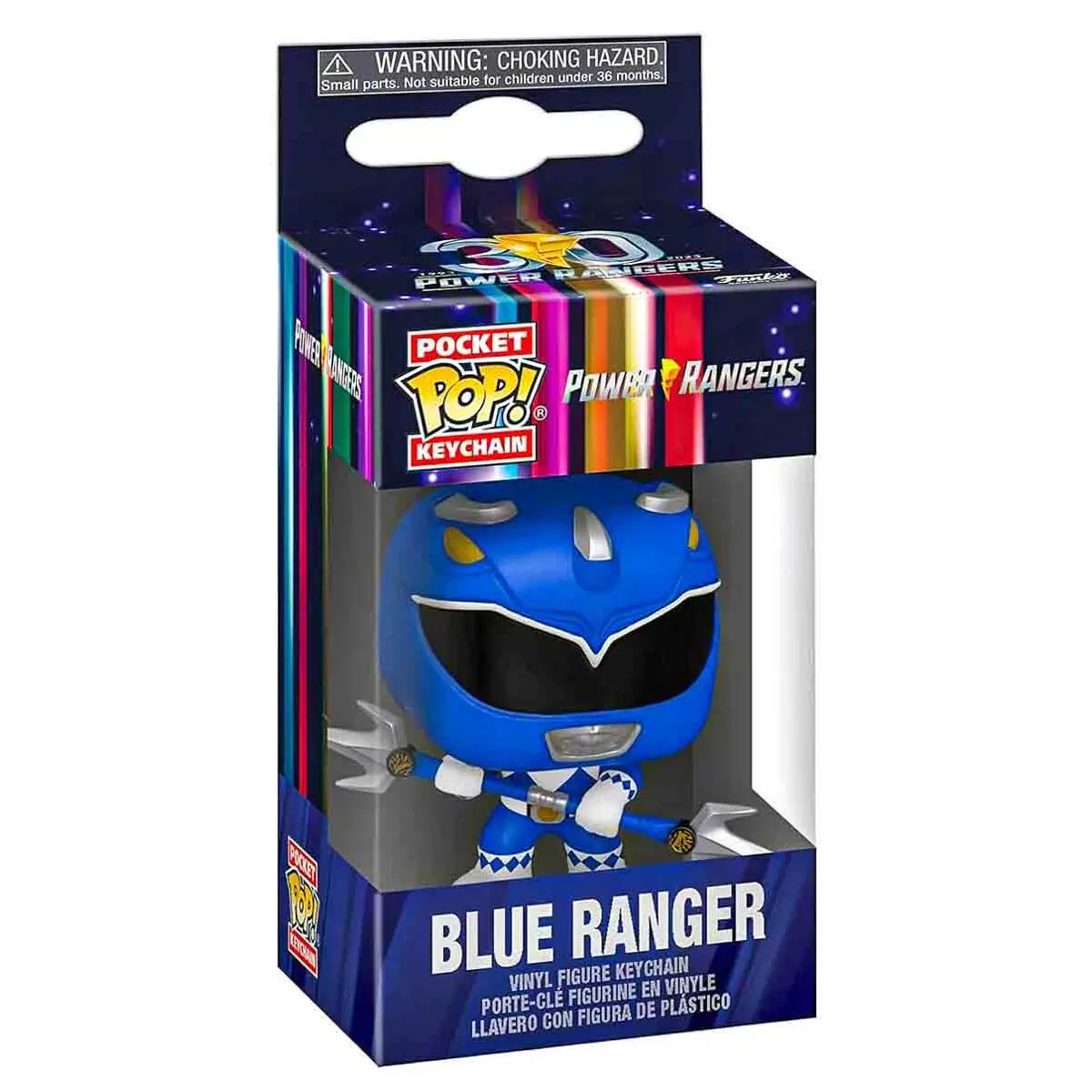 Funko Pop! Pocket Keychain: Power Rangers 30Th Anniversary: Blue Ranger Vinyl Figure 1