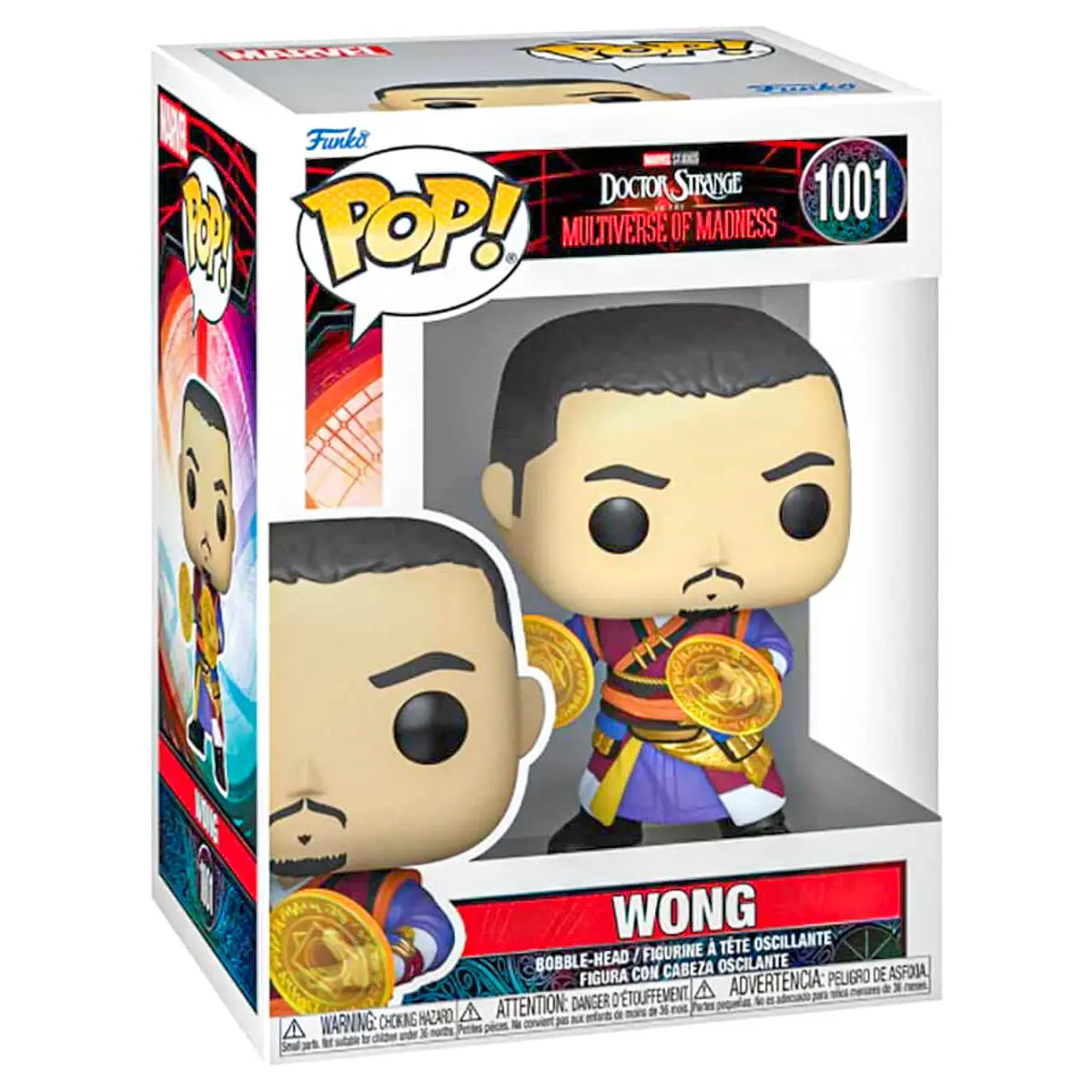 Funko Pop! Marvel Doctor Strange In The Multiverse Of Madness: Wong Bobble-Head Figure #1001 1