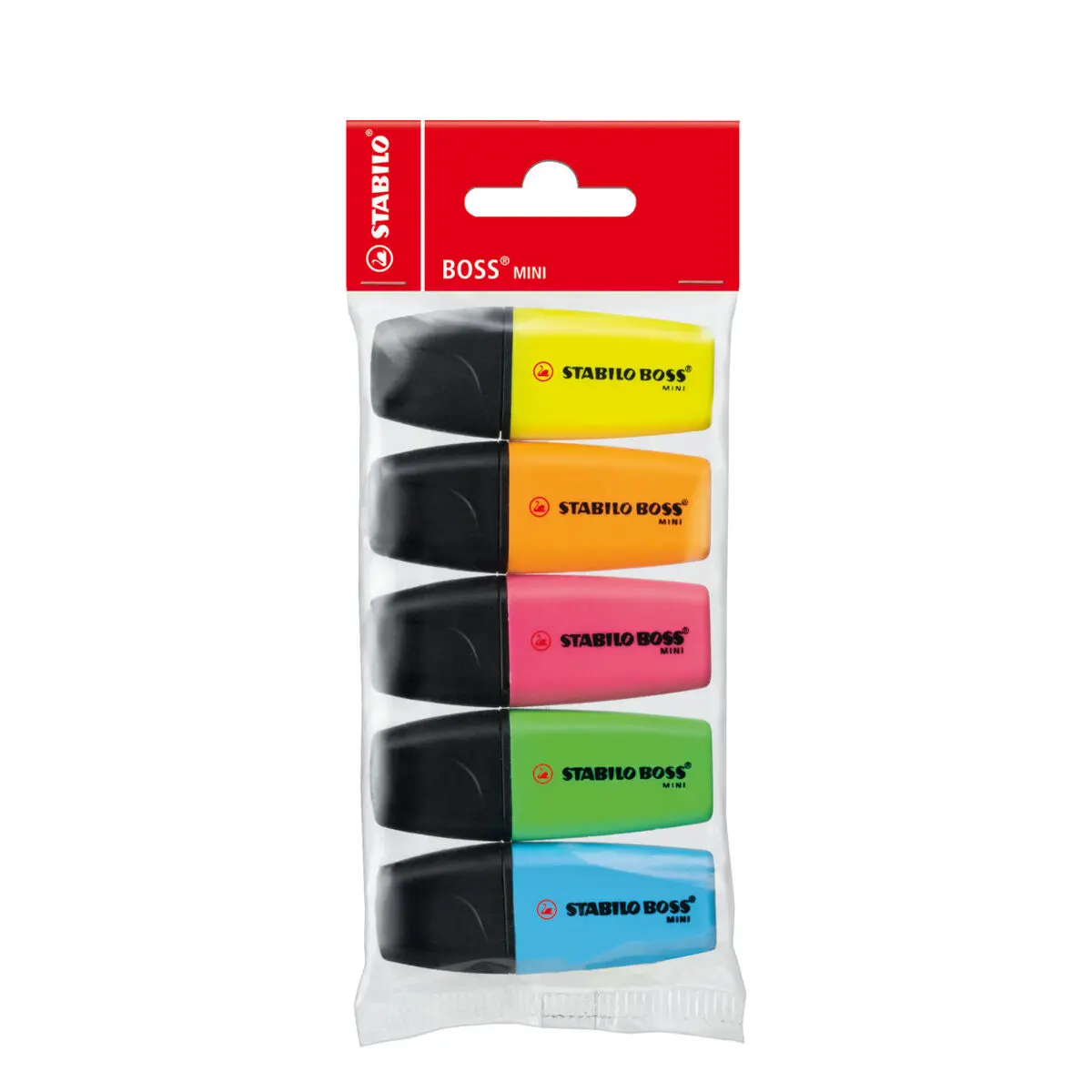 Stabilo Boss Mini Assorted Colours Highlighter Pack Of 5 1