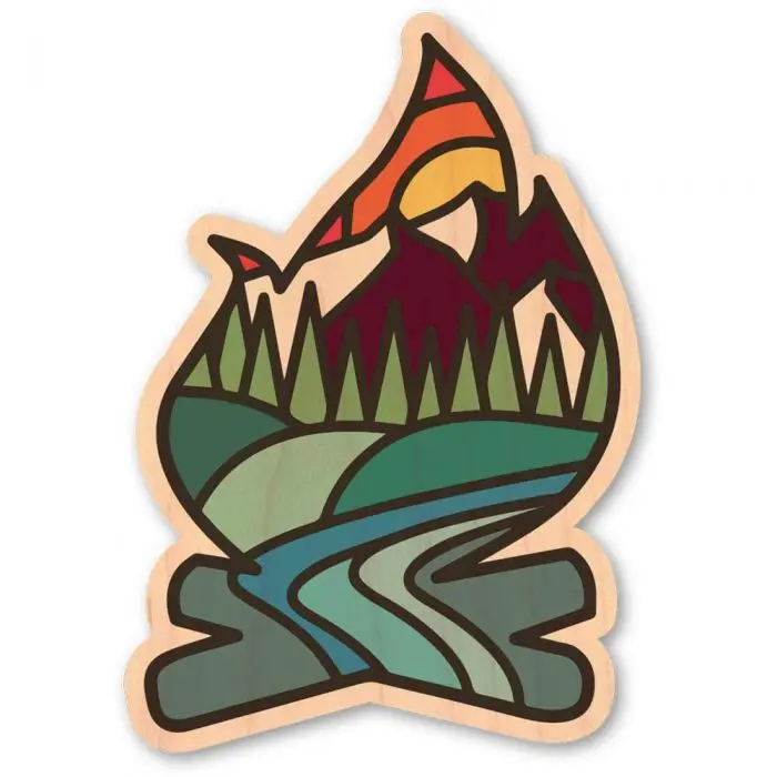 Dust City Wood Stickers 1