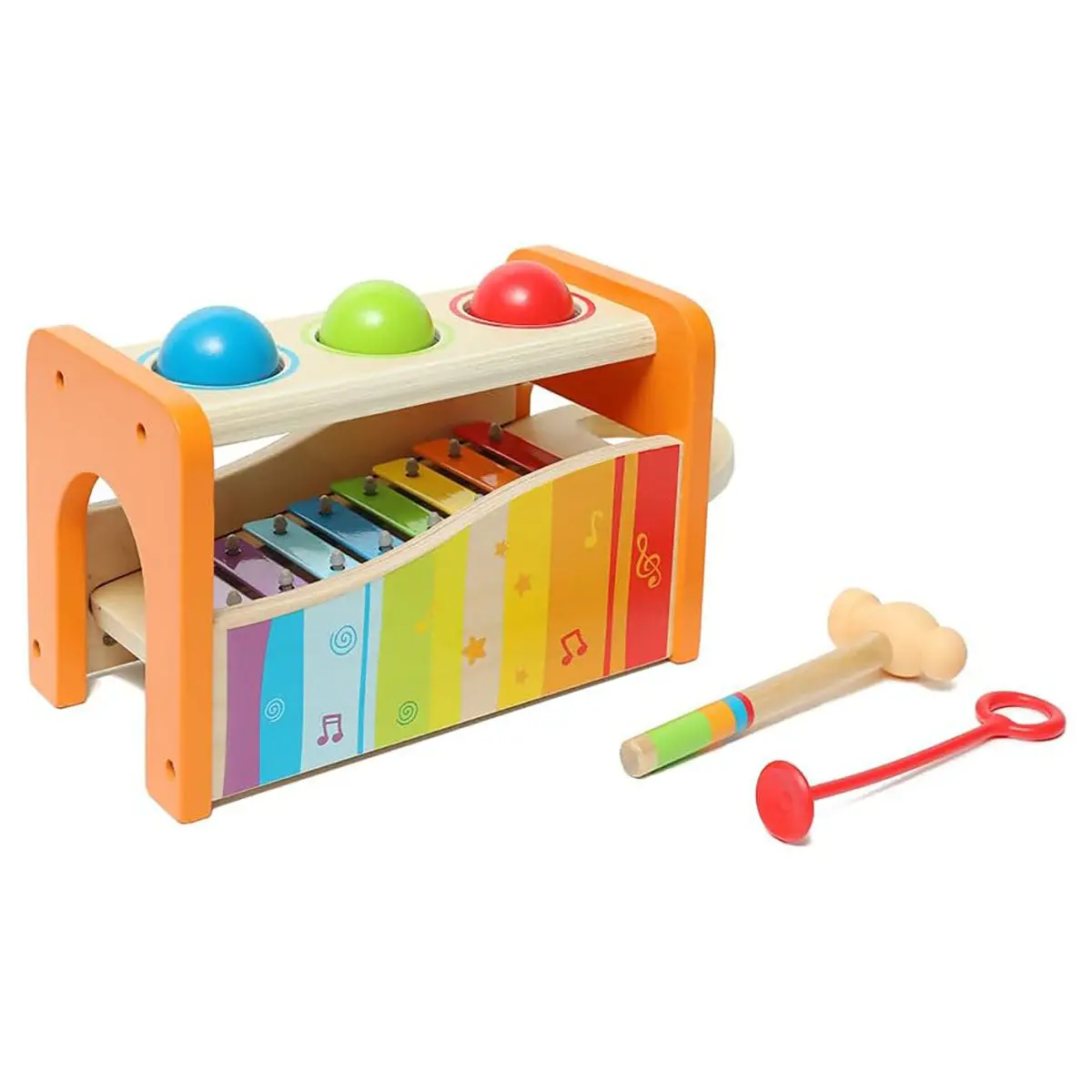 Hape Pound & Tap Bench With Slide Out Xylophone 1
