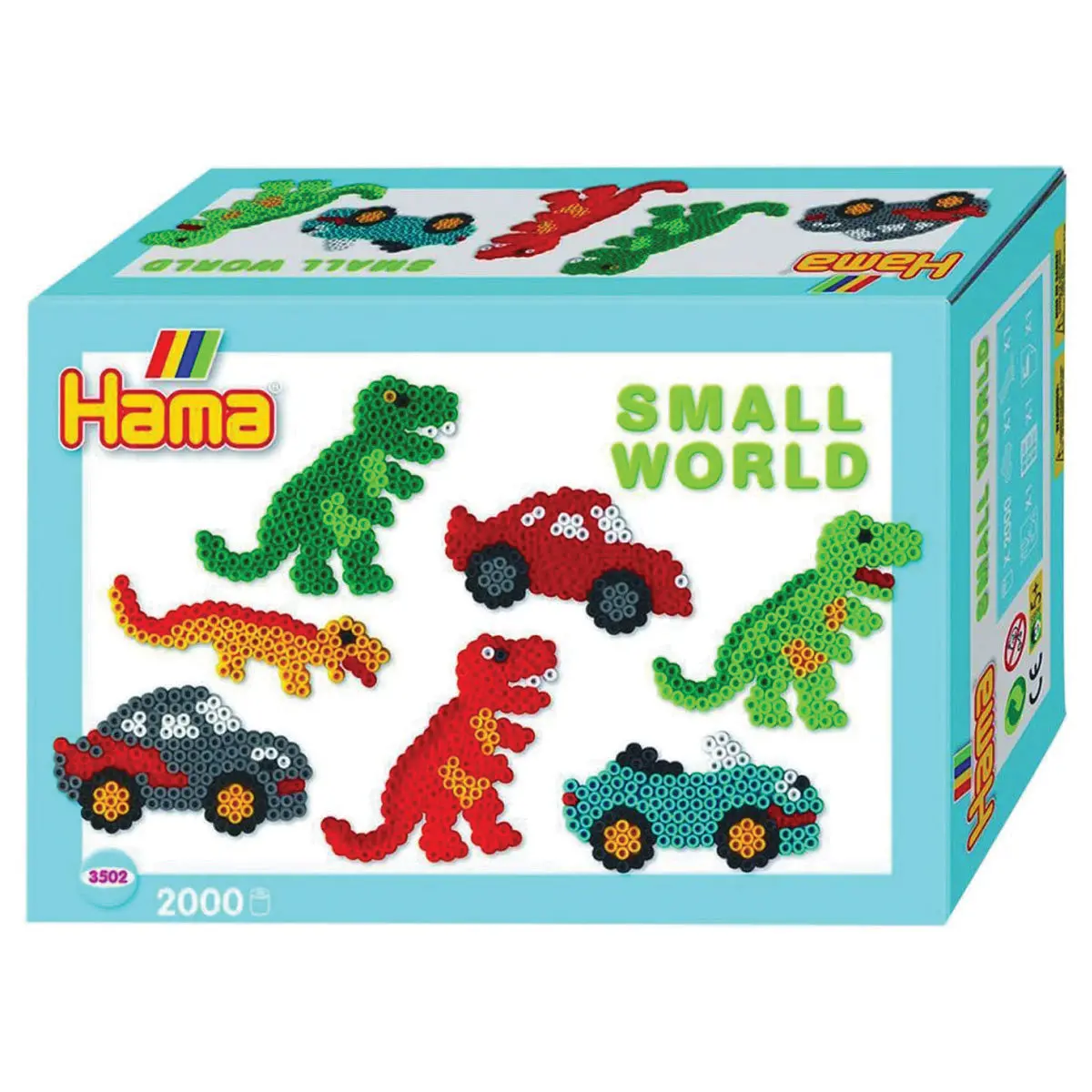 Hama Beads Dinosaur & Car Small World Set 1