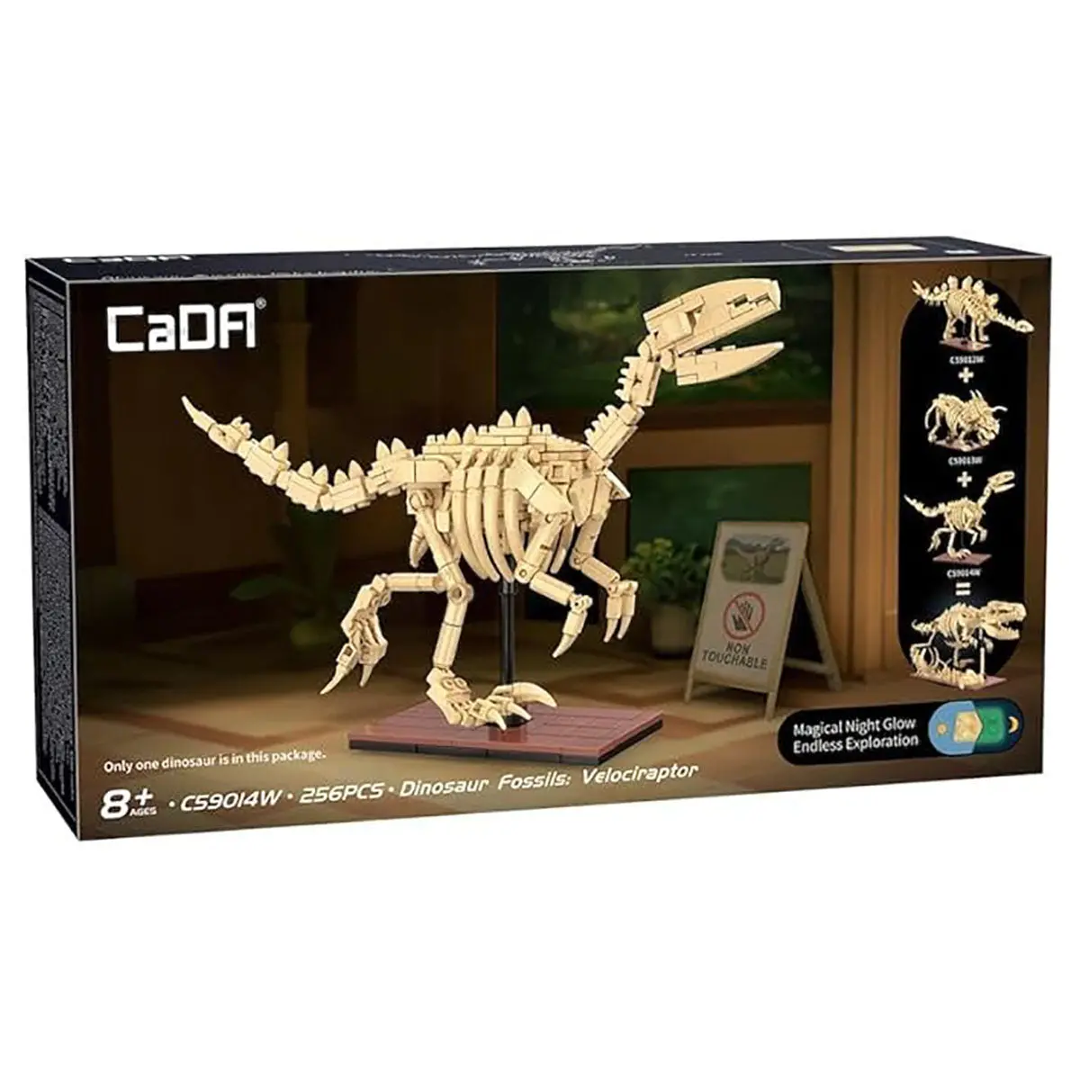 Cada Dinosaur Fossils: Velociraptor Building Set 1
