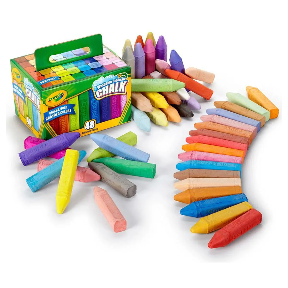 Crayola Washable Sidewalk Chalks Pack Of 48 2