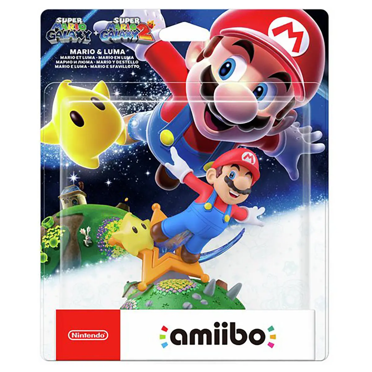 Nintendo Super Mario Galaxy Mario & Luma Amiibo Figure 1