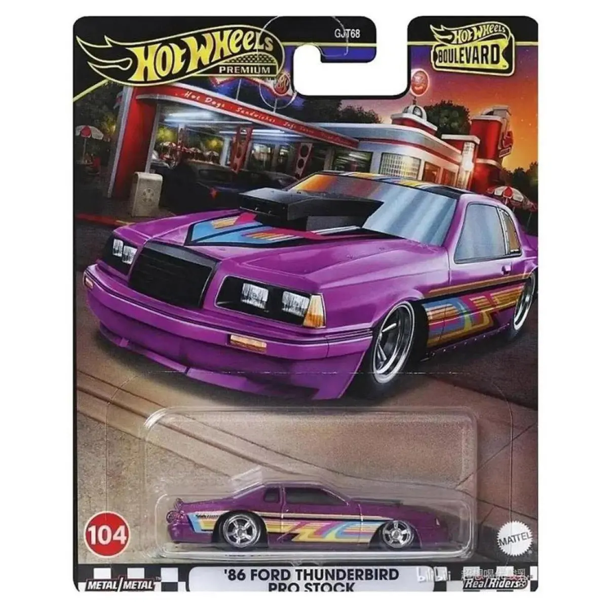 Hot Wheels Premium Boulevard '86 Ford Thunderbird Pro Stock Car 1