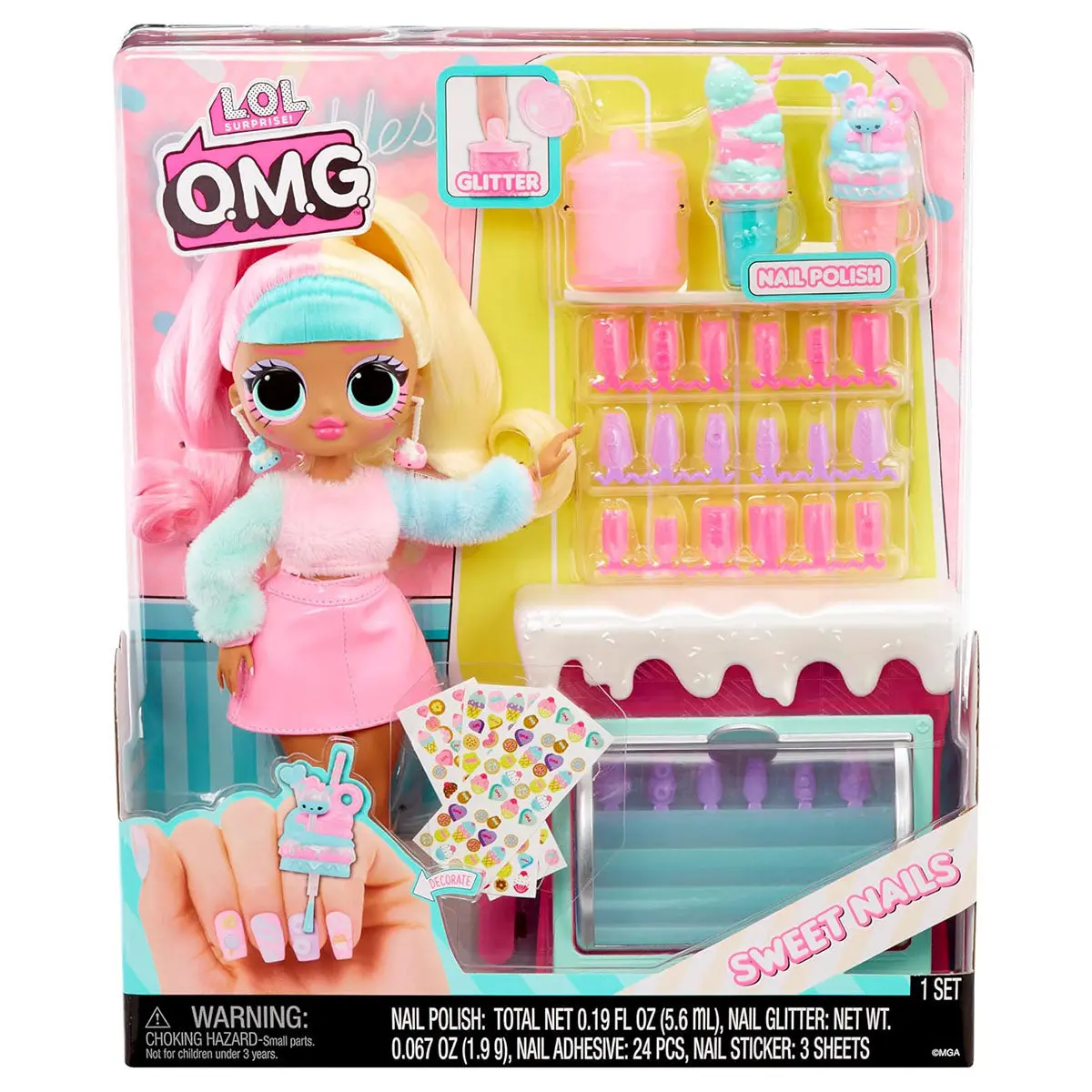 L.O.L Surprise! Omg Sweet Nails Candylicious Sprinkles Playset 1