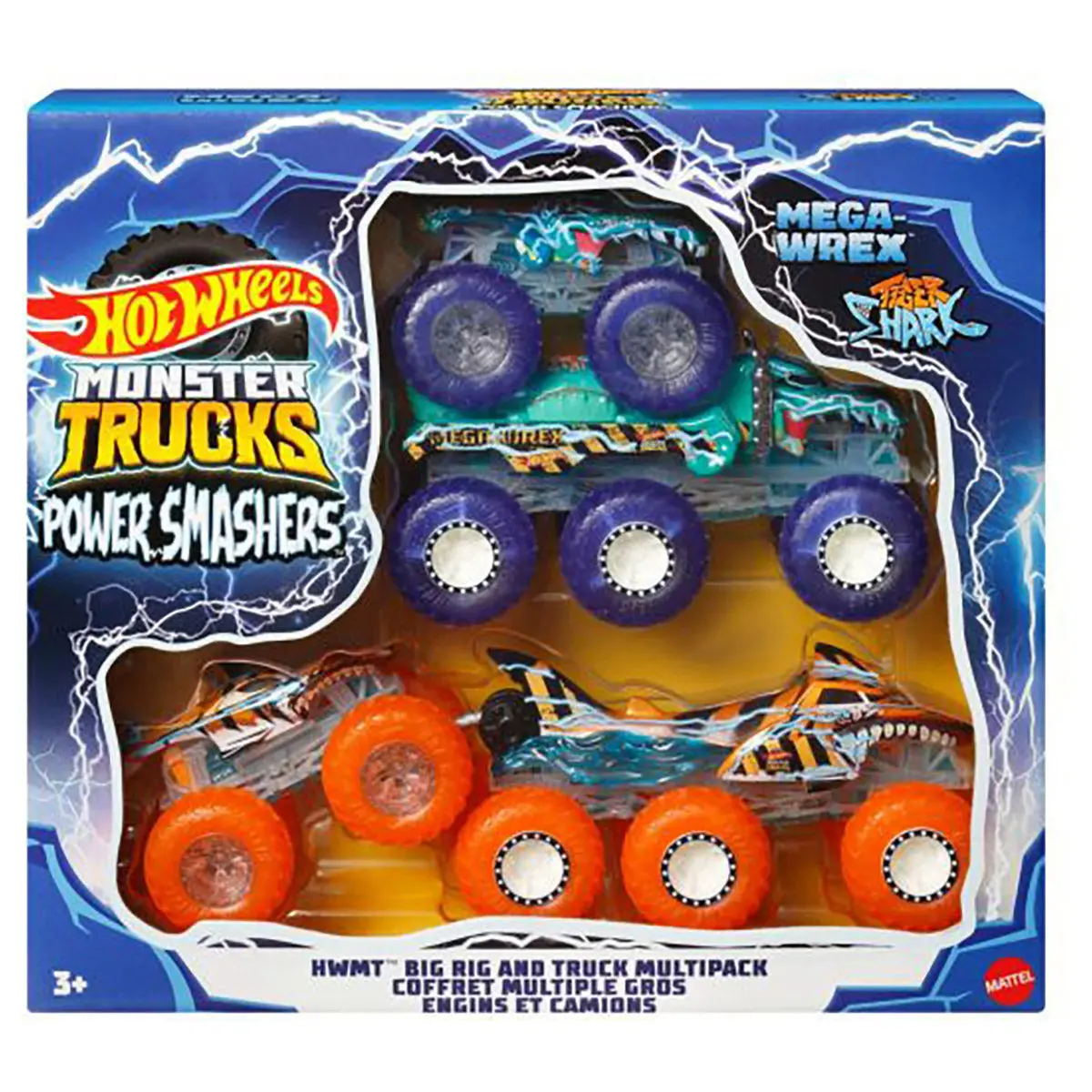 Hot Wheels Monster Trucks Power Smashers: Big Rig And Truck Multipack 1
