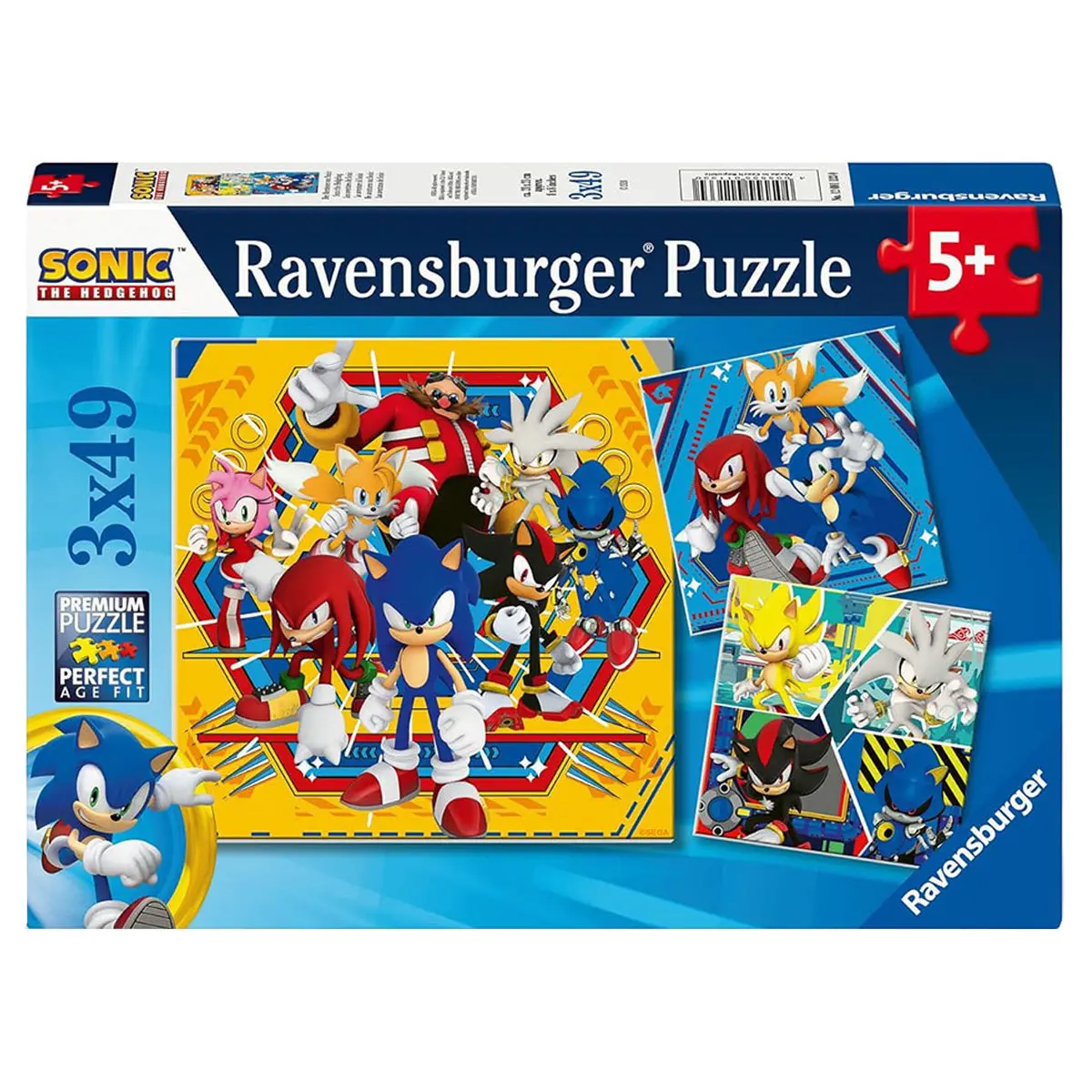 Ravensburger Sonic The Hedgehog 3X 49 Piece Jigsaw Puzzles 1