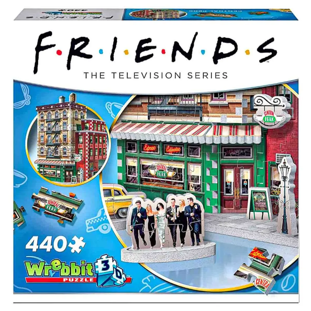 Wrebbit 3D Friends: The Television Series: Central Perk 440 Piece Puzzle 1