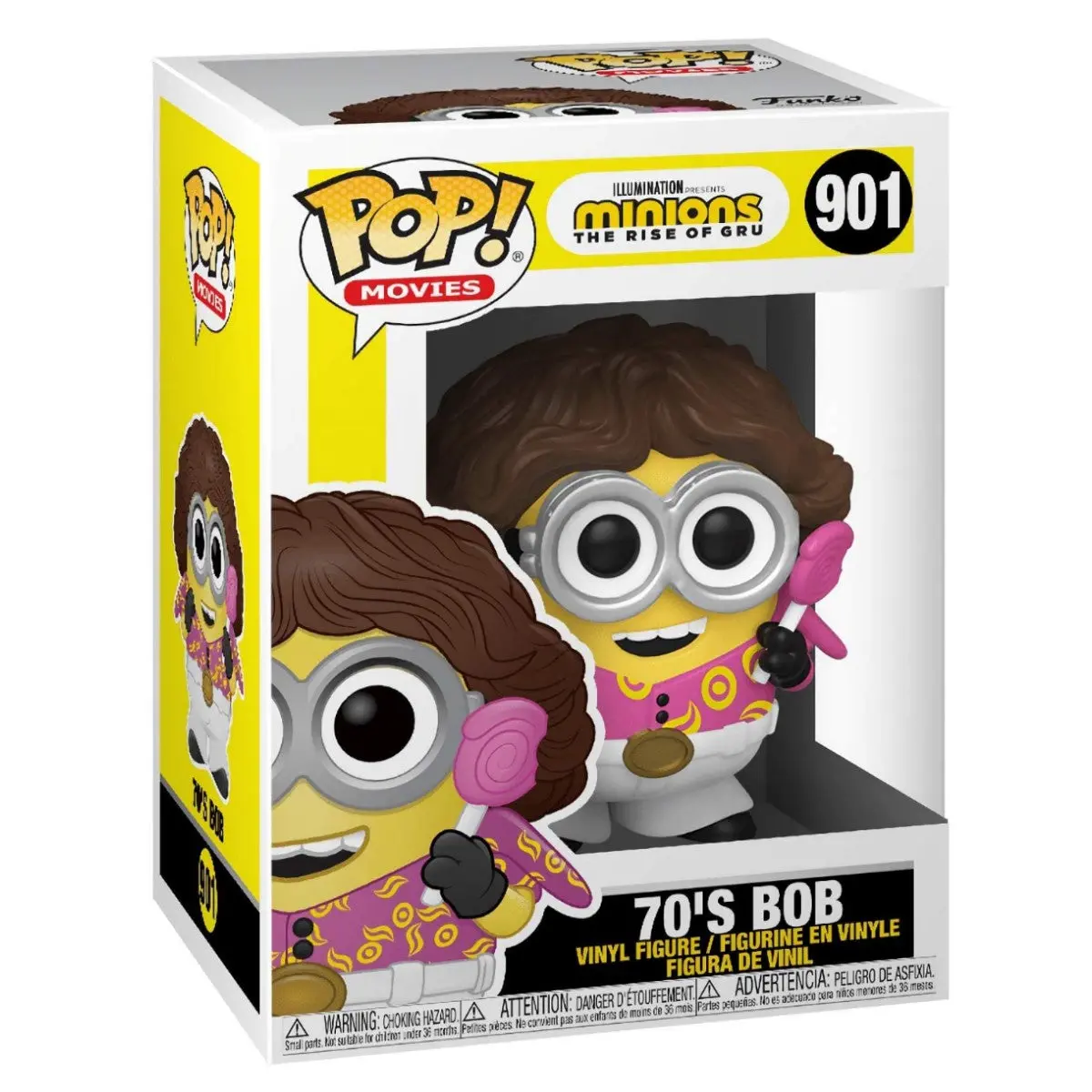 Funko Pop! Movies: Minions The Rise Of Gru 70'S Bob Vinyl Figure #901 1