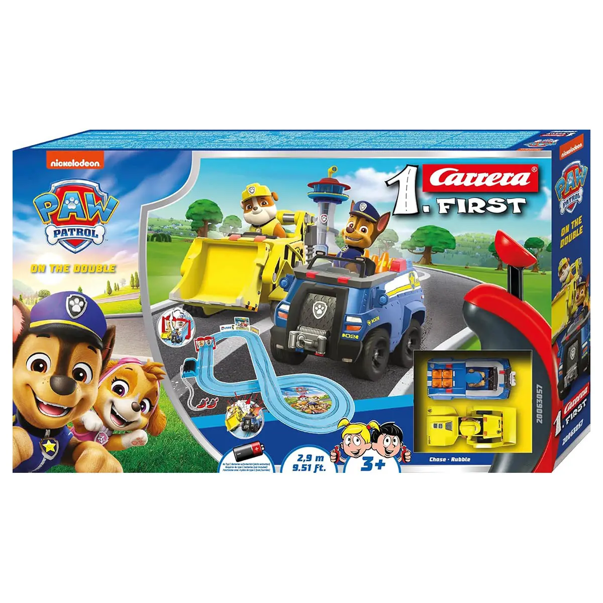 Carrera First: Paw Patrol Chase & Rubble On The Double Track Set 1