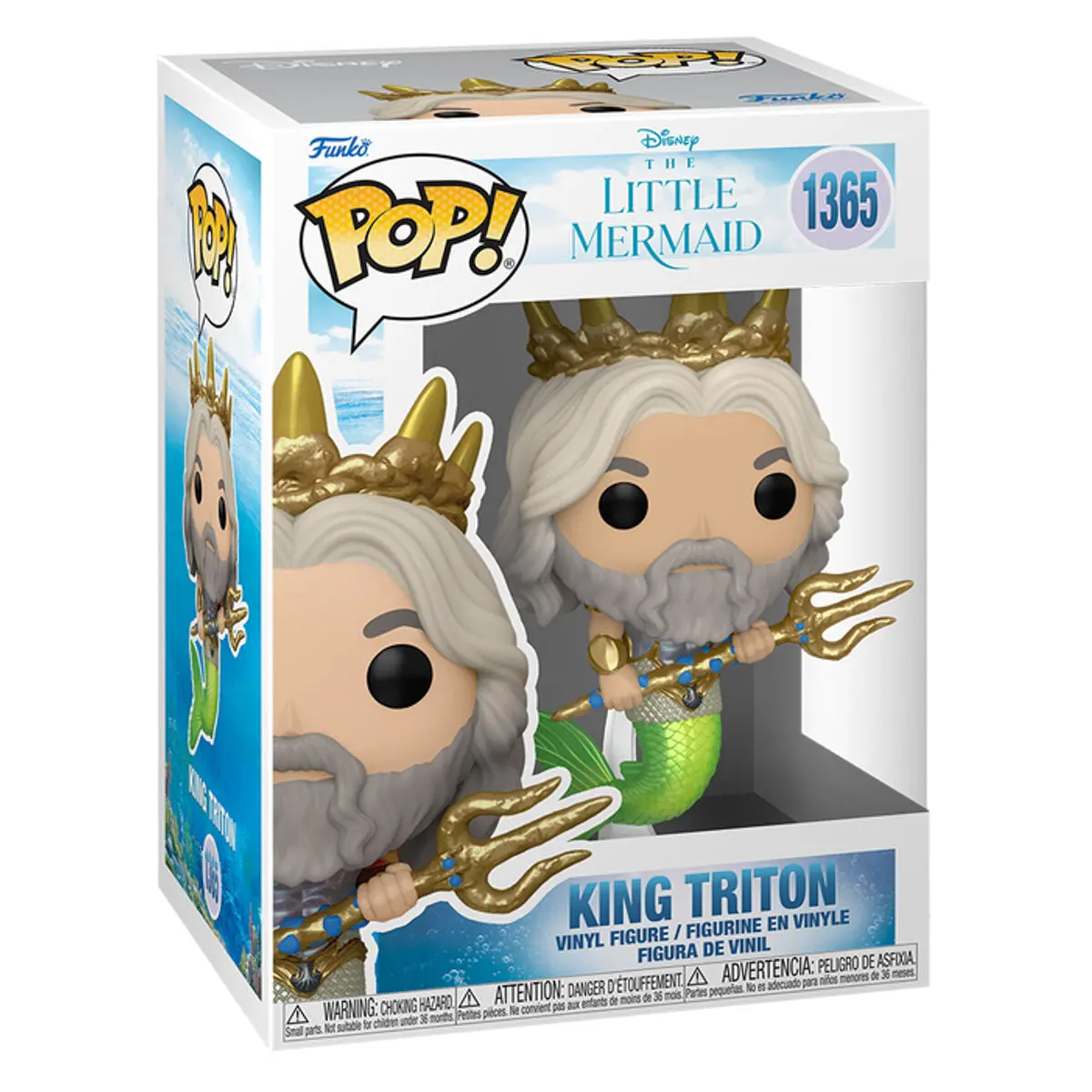 Funko Pop! Disney: The Little Mermaid: King Triton Vinyl Figure #1365 1