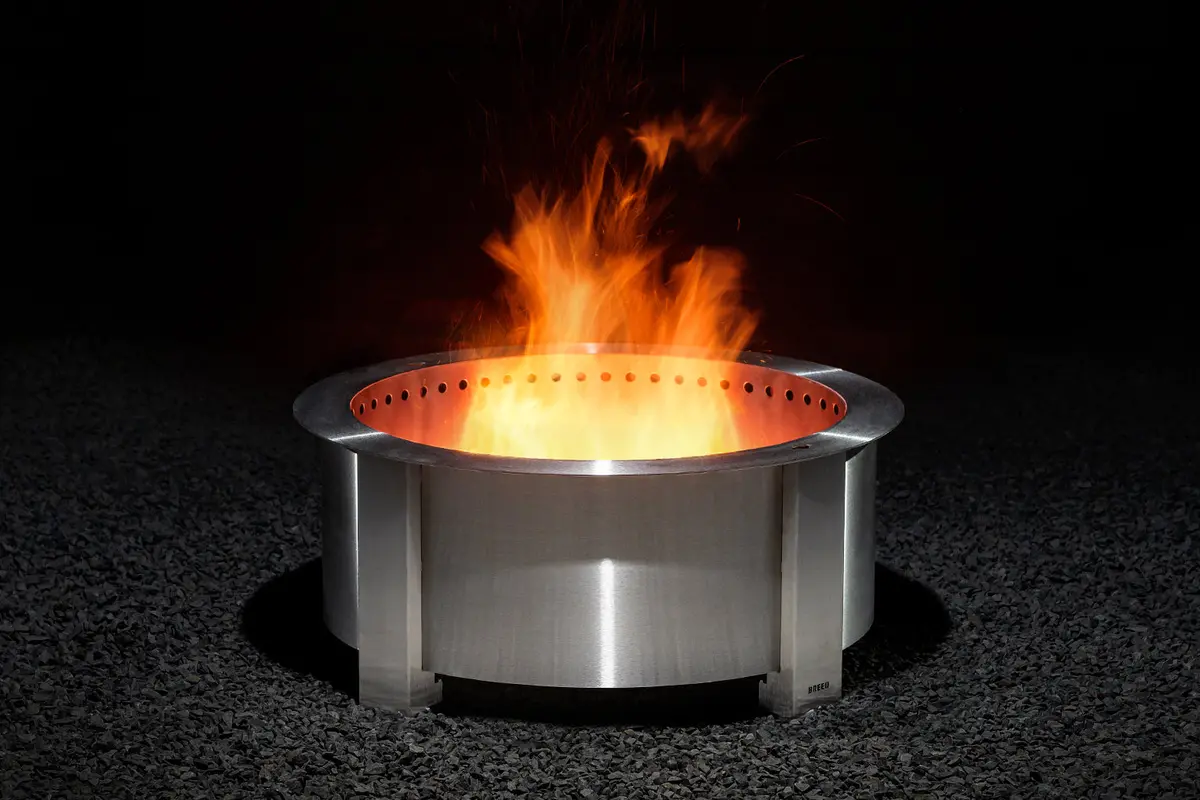 Breeo X Series 30" Smokeless Fire Pit - Stainless 1