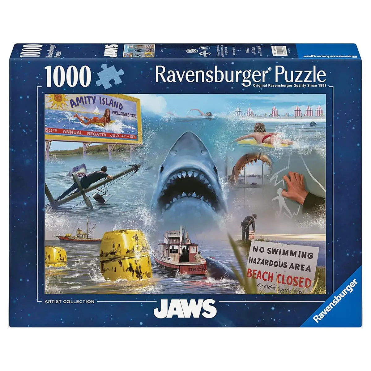 Ravensburger Jaws 1000 Piece Jigsaw Puzzle 1