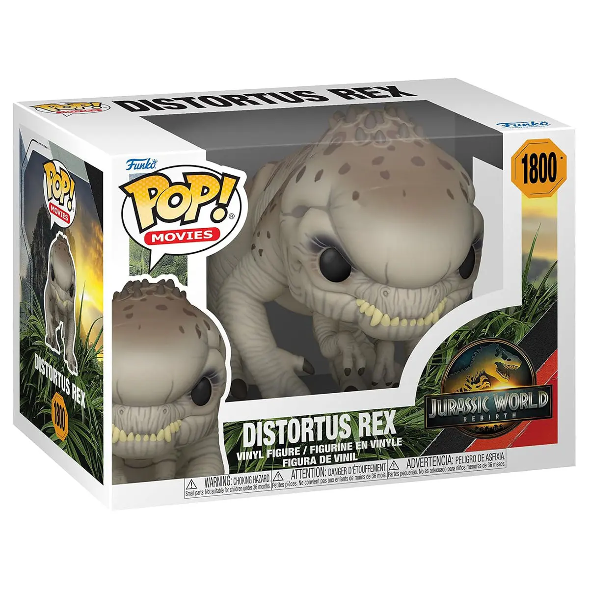 Funko Pop! Movies: Jurassic World: Rebirth Distortus Rex Vinyl Figure #1800 1