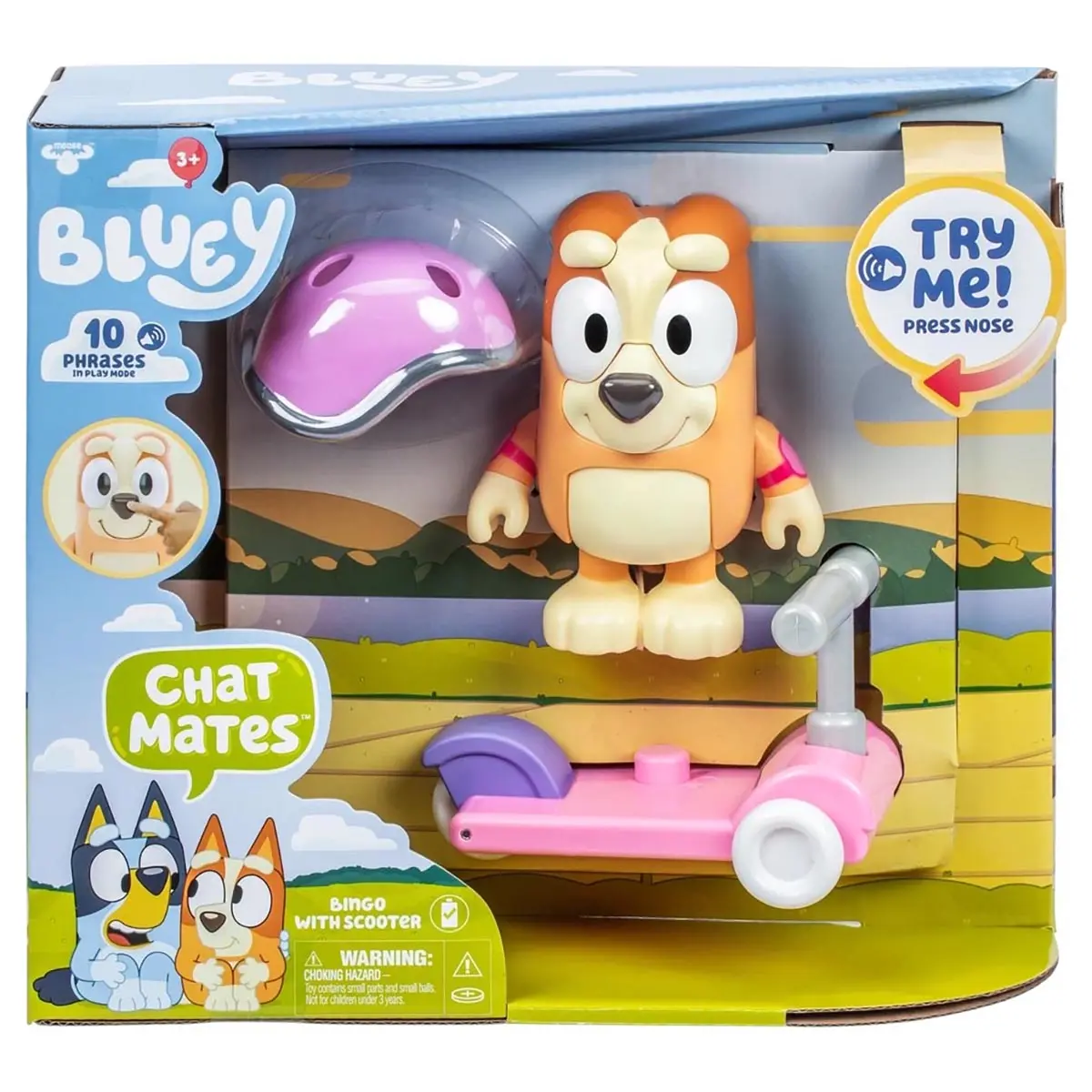 Bluey Chat Mates Bingo With Scooter Playset 1