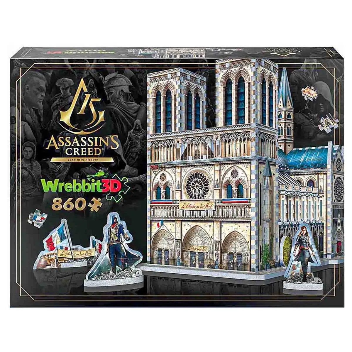 Wrebbit 3D Assassin's Creed Unity: Notre-Dame 860 Piece Puzzle 1
