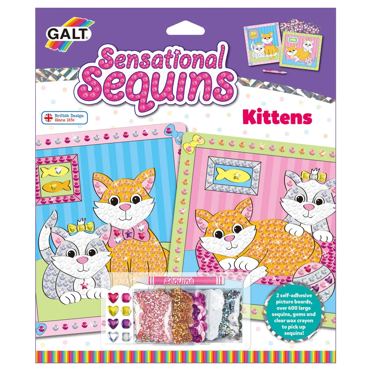 Galt Activity Kit Kittens Sensational Sequins 1