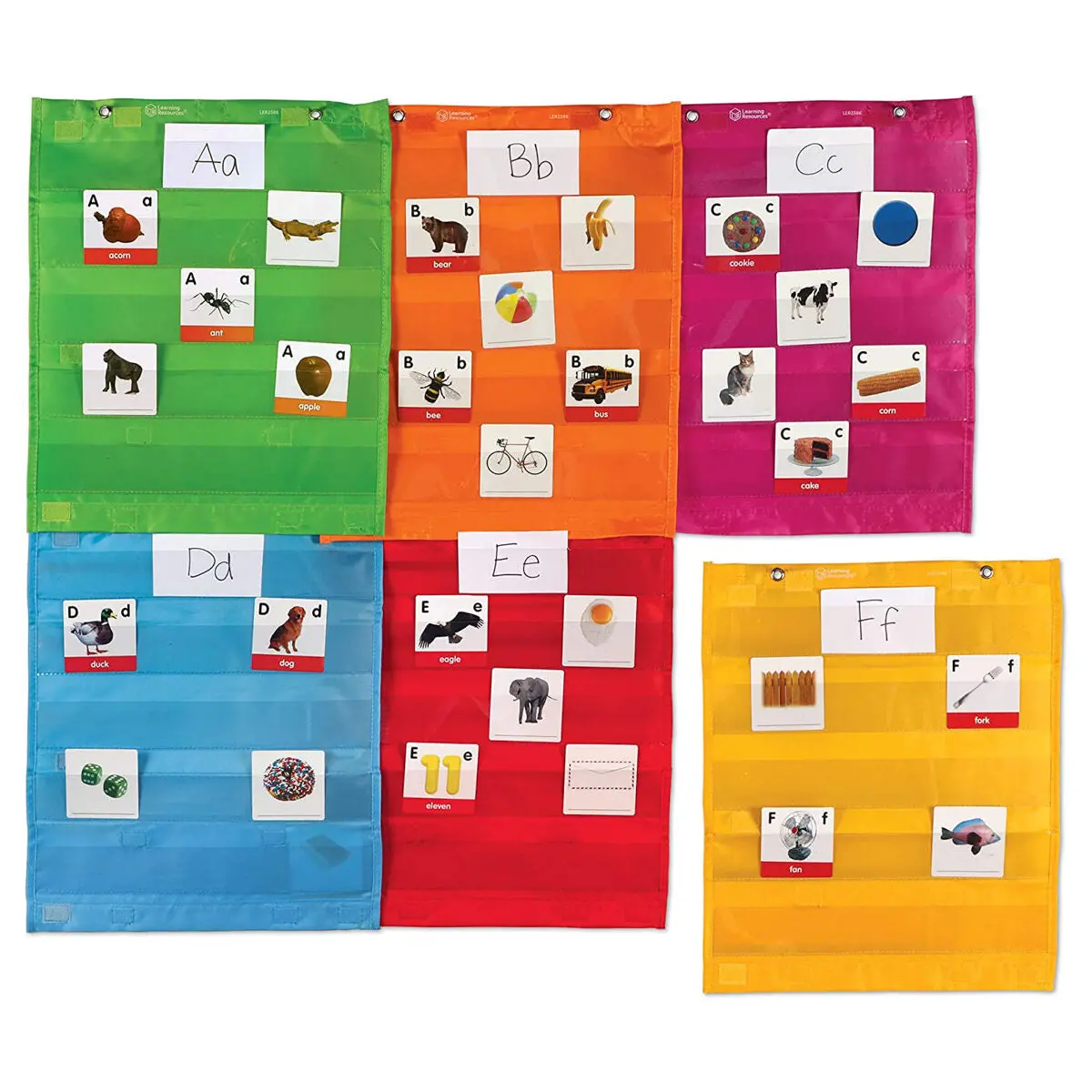 Learning Resources Magnetic Pocket Chart Squares (6 Pack) 1