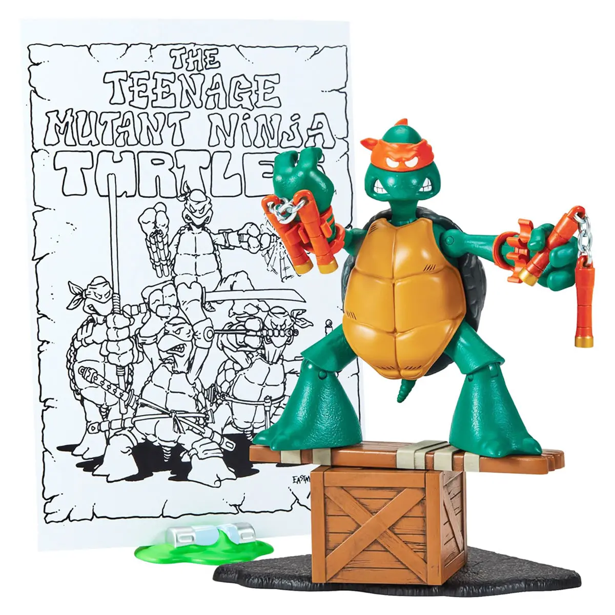 The Teenage Mutant Ninja Turtles Original Sketch Michelangelo 40Th Anniversary Figure 1
