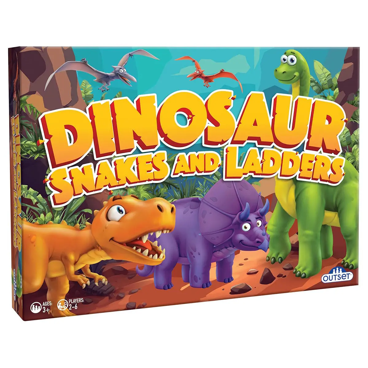 Dinosaur Snakes And Ladders Board Game 1