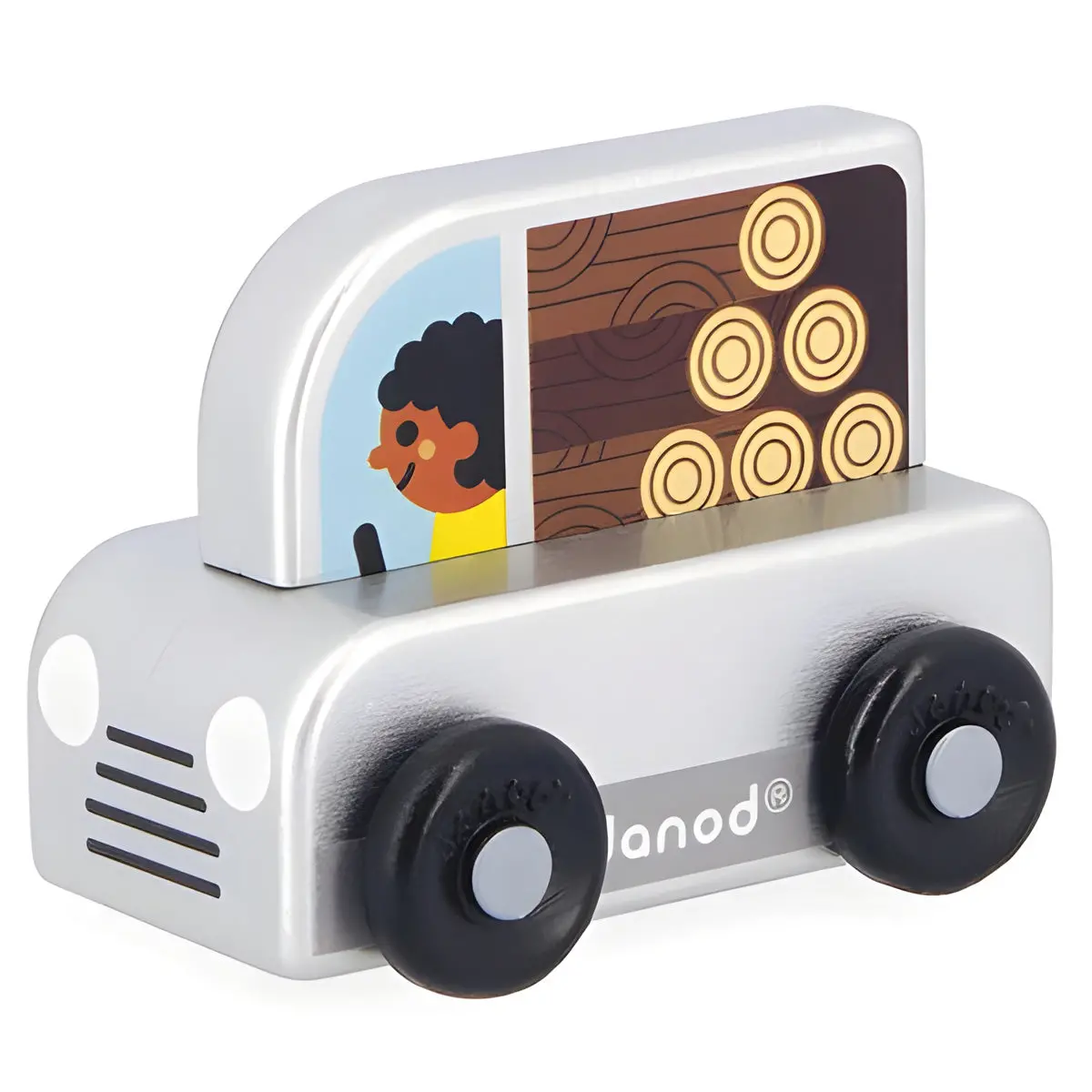 Janod Cross Roads Countryside Wooden Pick-Up Truck 2