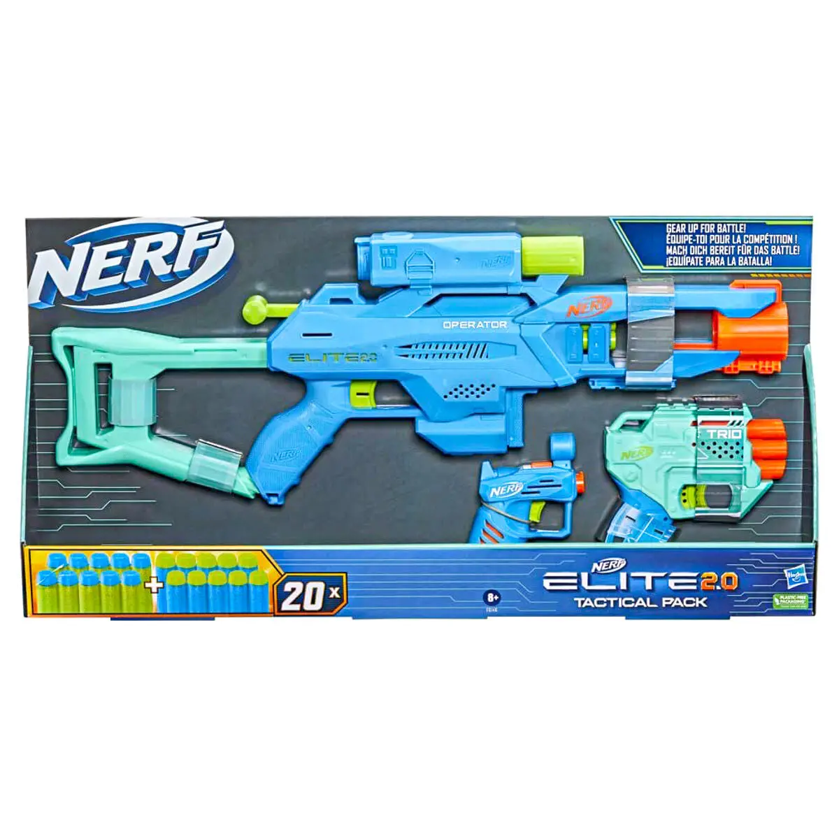 Nerf Elite 2.0 Tactical Pack Foam Dart Blasters 1