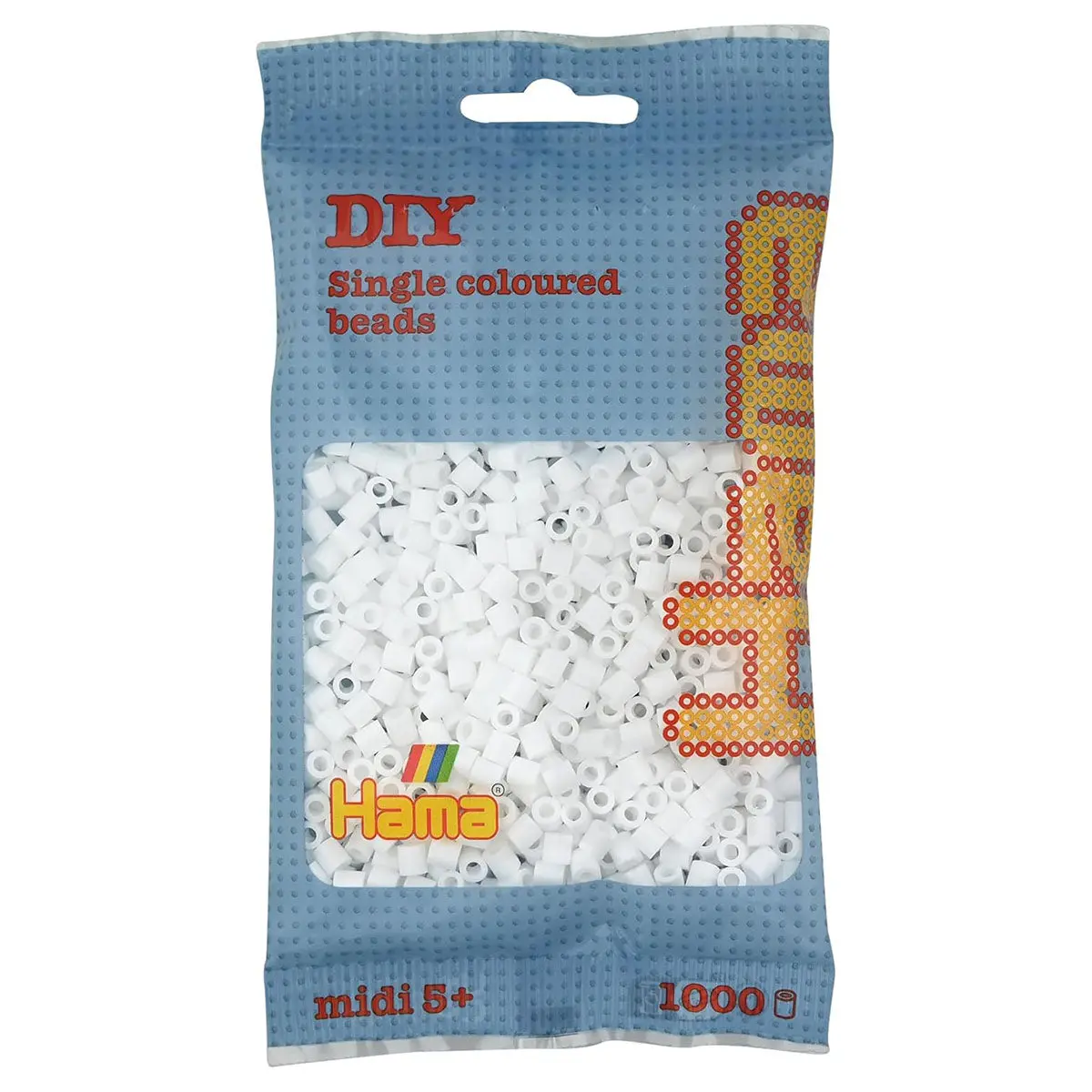 Hama White Midi Beads (1000 Pack) 1
