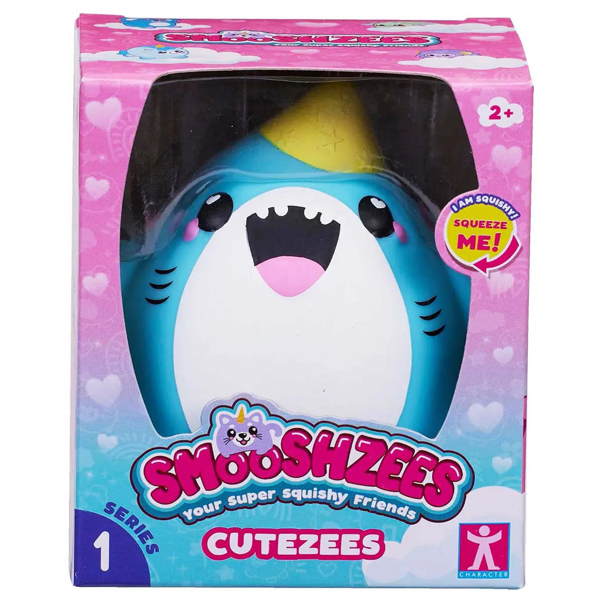 Smooshzees Cutezees Snaws Shark Series 1 Soft Toy 1