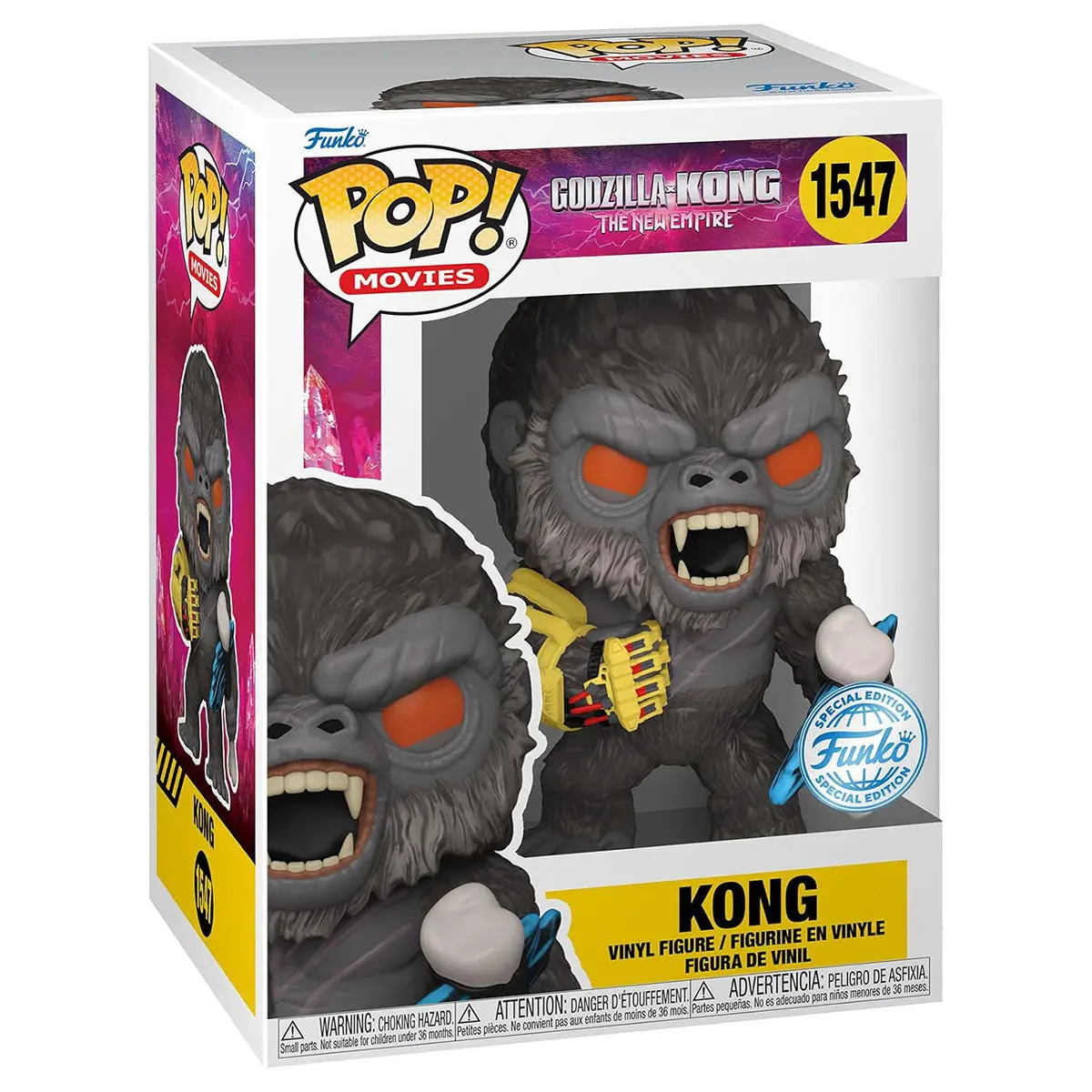Funko Pop! Movies: Godzilla X Kong: Kong With Battle Pose Vinyl Figure #1547 1