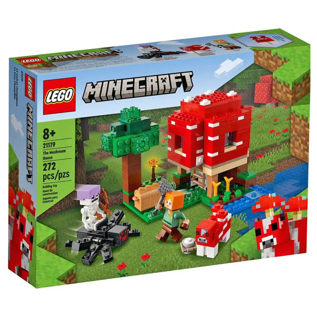 Lego Minecraft 21179 The Mushroom House Building Set 1